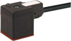 MSUD VALVE PLUG FORM A 18MM PUR 3X0.75 BLACK, UL/CSA, drag ch 1.5m