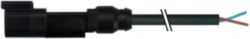 Valve plug MDC04-4p with cable PUR 4x0.75 bk 0.8m