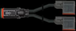 Valve plug MDCY06-4s / 2x valve plug A-18mm Xtreme PUR 2x0.75 bk  5,0m