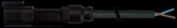 Valve plug MDC04-4p with cable RADOX EM 104 4x0.5 bk 1m