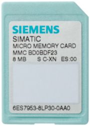 SIMATIC S7, Micro Memory Card P. S7-300/C7/ET 200, 3, 3V Nflash, 2 MByte