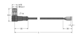 Actuator- en sensorkabel / PP-EPDM, Aansluitkabel
