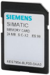 SIMATIC S7, MEMORY CARD FOR S7-1X00 CPU/SINAMICS, 3,3 V FLASH, 24 MBYT