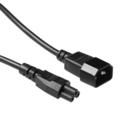 AK5028 POWERCORD C14 - C5 BK    2.00M