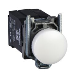SIGNAALLAMP BA9S WT 230VAC TR.