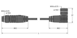 Actuator- en sensorkabel, verbindingsleiding