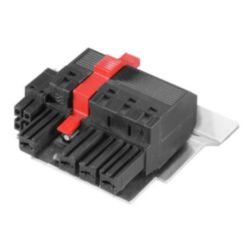 Hybrid connector (wire connection), 7.62 mm, Number of poles: 4, PUSH