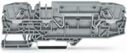 2-conductor through terminal block 6 mm² with test option gray