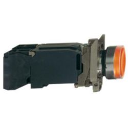 VERL. DRUKKNOP BA9S ORANJE 230VAC