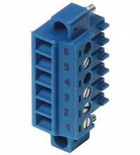 LB 9107 CONECTOR DE TORNILLOS, AZUL, 6 P