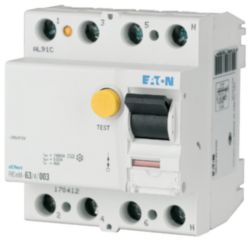 Residual current circuit breaker (RCCB), 25A, 4p, 30mA, type G/A