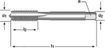 UNC Hand Tap Straight Flute