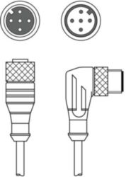 Verbindingskabel KDS S-M12-5A-M12-5W-V1-020