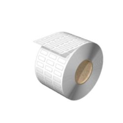 Device marking, Self-adhesive, halogen-free, 15 mm, Polyester, white