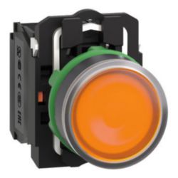 VERLICHTE DRUKKNOP P-LED ORANJE