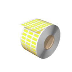 Device marking, Self-adhesive, halogen-free, 15 mm, Polyester, yellow