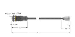 Actuator- en sensorkabel / PVC, Aansluitkabel