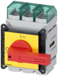 SENTRON, switch disconnector 3LD5 UL, EMERGENCY OFF switch, 3-pole, approved