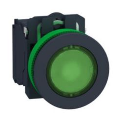 KUN.VERZ.VERL.DRUK.GROEN 120VAC 1NO 1NC