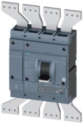 circuit breaker 3VA2 IEC Frame 1250 breaking capacity class C Icu=110 kA @ 415 V 4-pole, line protection ETU340,  ELISA LI, In=1250 A overload prot...