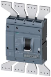 circuit breaker 3VA2 IEC Frame 1250 breaking capacity class H Icu=85 kA @ 415 V 4-pole, line protection ETU350,  LSI, In=1250 A overload protection...
