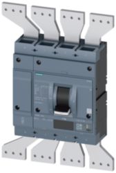circuit breaker 3VA2 IEC Frame 1250 breaking capacity class C Icu=110 kA @ 415 V 4-pole, line protection ETU550,  LSI, In=1250 A overload protectio...