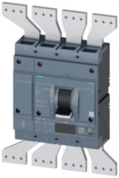circuit breaker 3VA2 IEC Frame 1250 breaking capacity class M Icu=55 kA @ 415 V 4-pole, line protection ETU860,  LSIG, In=1250 A overload protectio...