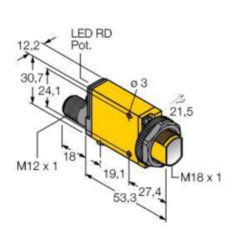 Foto-elektrische sensor, diffuse sensoren