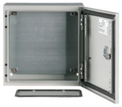 Wall enclosure, +mounting plate, HxWxD=300x300x150mm