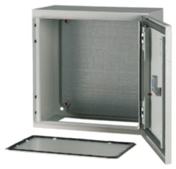 Wall enclosure, +mounting plate, HxWxD=300x300x200mm