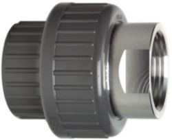 3-dlg kopp. RVS /PVC-U/EPDM PN16 d16-3/8"