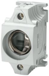 DIAZED fuse base size DII molded plastic, 1-pole with touch protection