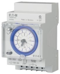 Tijdschakelklok analoog - 1 wissel - week - quartz - DIN-rail montage
