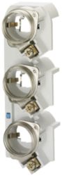 SR60 base DIAZED DIII 3-pole 690 V AC 500 V DC for screw adapter for 5/10 mm