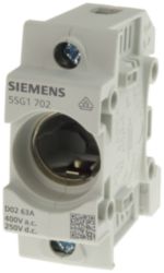 NEOZED, fuse base, D02, 1-pole, 63 A, Un AC: 400 V, Un DC: 250 V
