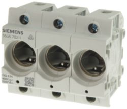 NEOZED, fuse base, D01, 3-pole, 16 A, Un AC: 400 V, Un DC: 250 V