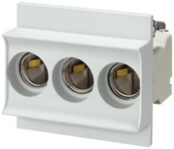 NEOZED, fuse base, D01, 3-pole, 16 A, Un AC: 400 V, Un DC: 250 V