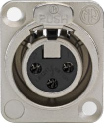 vrouwelijke XLR-connector voor XLR- of JACK-aansluiting