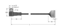 Actuator- en sensorkabel / PP-EPDM, Aansluitkabel