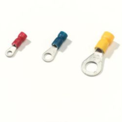 Vinyl Geïsoleerde Ring Terminal, Draad Omvang 1,5-2,5mm, Boutgat M4
