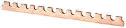 Busbar, with punchings, module width 27 mm for NEOZED fuse base D02
