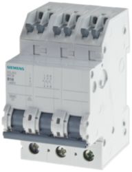 Miniature circuit breaker 400 V 6 kA, 3-pole, C, 13 A, D=70 mm with screwless