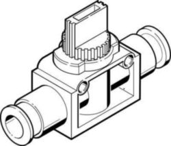 HE-2-QS-8 shut-off valve