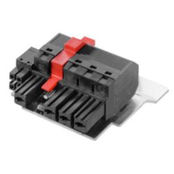 Hybrid connector (wire connection), 7.62 mm, Number of poles: 4, PUSH