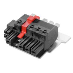 Hybrid connector (wire connection), 7.62 mm, Number of poles: 4, PUSH