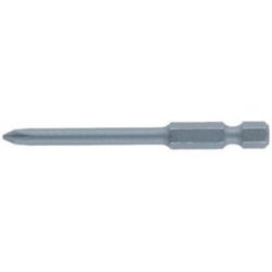 Bit for cross-head screws, E 6.3 DIN 3126, Pozidrive, 70 x Blade size,