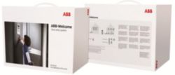 ABB Welcome mini set met 4,3 inch binnenpost basic buitenpost met 1 beldrukker opbouw