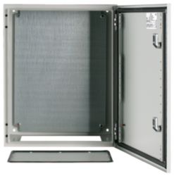 Wall enclosure, +mounting plate, HxWxD=500x400x250mm