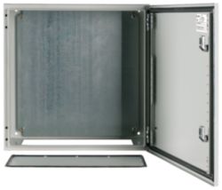 Wall enclosure, +mounting plate, HxWxD=500x500x250mm