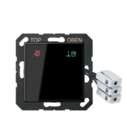 Hotelafd.A500 zwart gl.m.LED24V buitenm.